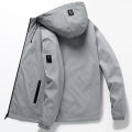 【Solo Yolo】Spring and Autumn Thin Men's Jacket Fashion Trend Casual Hooded Coat Men's Slim-Fit Korean Style Top Men's Clothing.