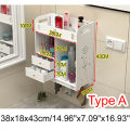 Softly White Bathroom Furniture Range Cabinet Under Sink Storage Cupboard Breathable.