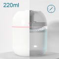 ABS Water drop 220ML Small Air Humidifiers for Home with 1M USB 6-10H Spray Diffuser Aroma Essential Mist Maker Colorful light. 