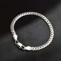 【Sooledead】(NEW)5mm link gold silver color bracelet mens chain boys wholesale drop ship Jewelry. 