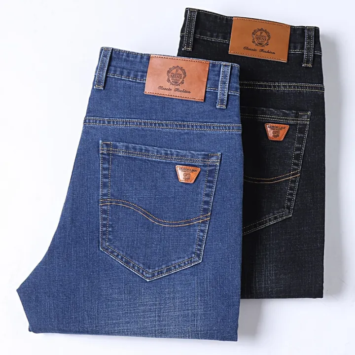 2023%20New%20Men%20Stretch%20Regular%20Fit%20Jeans%20Business%20Casual%20Classic%20Style%20Fashion%20Denim%20Trousers%20Male%20Black%20Blue%20Pants%20Size%2028-40%20-%20Image%203