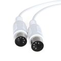 2Pcs MIDI Extension Cable 5 Pin Male to 5 Pin Male Electric , 1.5M. 