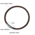 2024 New Minimalist Rope Bracelet Unisex Stainless Steel Snap Fastener Lucky Red Thread Braslet Gift For Lovers Pulsera Macrame.