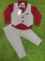 PREMIUM 4PCS Baby Boy Formal Suit Gentleman Clothes Sets Children Birthday, Wedding, Any Party Dress Suit with cap+bowtie+vest+full shirt+trouser.