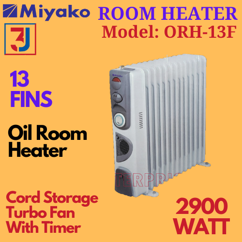 Miyako%20Oil%20Room%20Heater%20With%20Cord%20Storage%20With%20Turbo%20Fan%20With%20Timer%20(%20ORH-13F%20)%2013%20Fins%20-%20Image%203