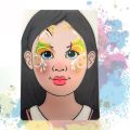 Faces Practice Board Face Painting Practice and Display Tool Novice Practice Beginner Stage Makeup Painting Practice Template. 