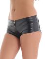 iEFiEL Fashion Womens Nightclub Dance Shorts Shiny Faux Patent PU Leather Short Slim Hot Dance Clubwear Mini Shorts. 