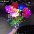 1/4Pcs 40Cm LED Simulation Luminous Rose Bouquet Light Decoration DIY Artificial Rose Flower Lamp Ornaments Light.
