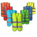 Reflective breathable traffic protection safety suit for construction site, night riding reflective vest, environmental sanitation and road management.