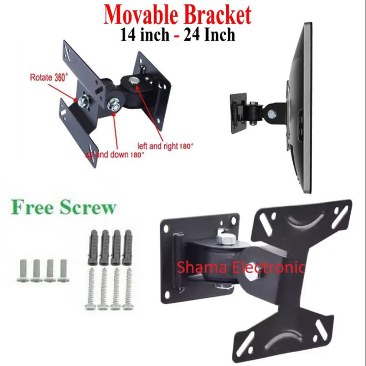 LED%20LCD%20TV%20Wall%20Mount%20Monitor%20Stand%20180%20Degree%20Rotation%20Bracket%20Swivel%20Tilt%2014%20to%2024%20Inch%20LED%20LCD%20TV%20Wall%20Mount%20Bracket%20Monitor%20Holder%20-%20Image%205