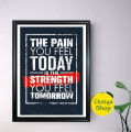 Motivational quote photo frame for home decoration. 