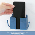1PCS Wall Mounted Organizer Box Punch Free TV Remote Control Storage Mounted Phone Plug Wall Holder Charging Multifunction Hooks.