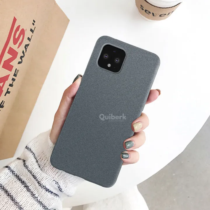 Quiberk%20for%20Google%20Pixel%204%20Shockproof%20Anti-Slip%20Soft%20TPU%20Sandstone%20Matte%20Back%20Case%20Cover%20-%20Image%204