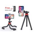 360 Degree Flexible TPR Mini Tripod Portable Octopus Tripod for Smartphone and Camera.
