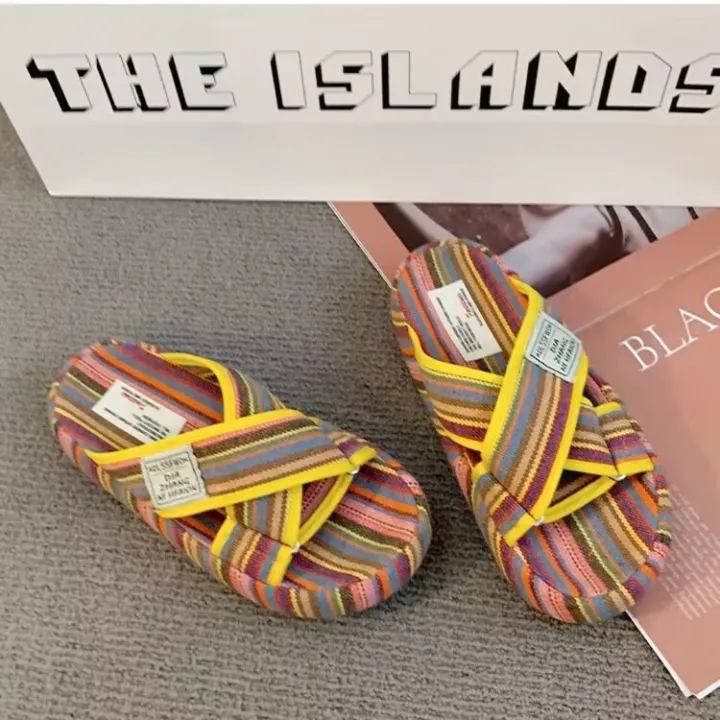 %E3%80%90Wenlu%20Deer%20Pet%20Pink%E3%80%91Fashion%20Ethnic%20Style%20Slippers%20Women2023New%20Spring%20and%20Summer%20Outer%20Wear%20Flat%20Breathable%20Shoes%20-%20Image%203