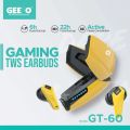 Geeoo GT-60 Active Noise Cancellation ANC Gaming TWS Earbude.