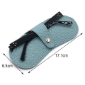 【Worldwide Delivery】 Soft Bag Glasses Case Stylish Fashionable Women's Sunglasses Box Leather Portable Eyeglasses Holder for Travel Daily Use Female-Focused Sunglasses Protection Eyewear Storage.