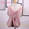 Faux Fur Scarf Stylish Imitation Fur Shawl for Women Luxurious Warm Wrap Scarf for Evening Dress Buyers' Favorite Luxurious Fur Wrap. 