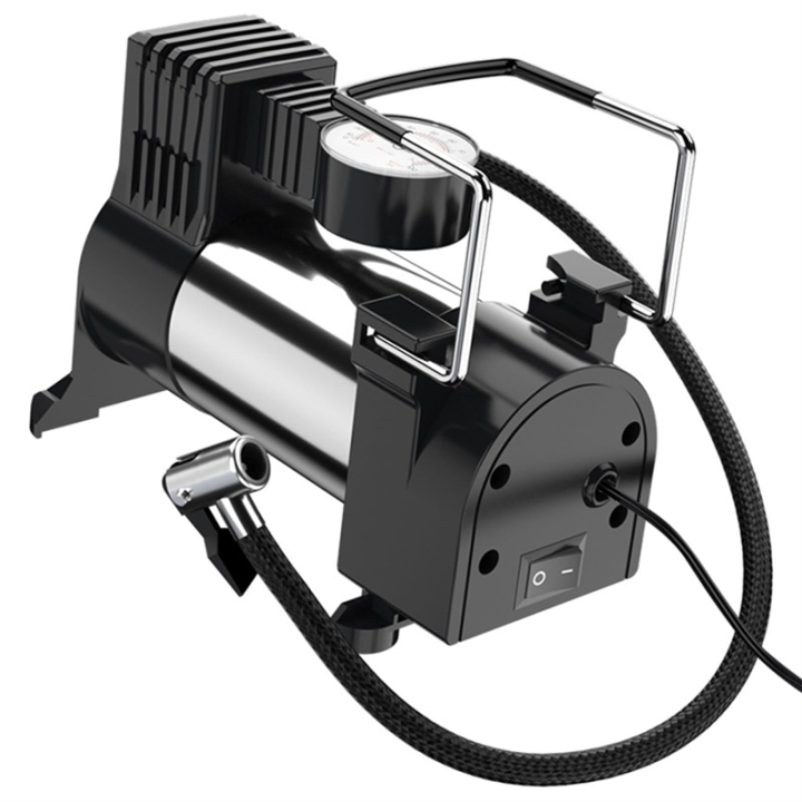 Portable Electric Tire Inflator Pump: Multifunction Vehicle Air Pump with 12V Compressor for Small Vehicles Easy to Use