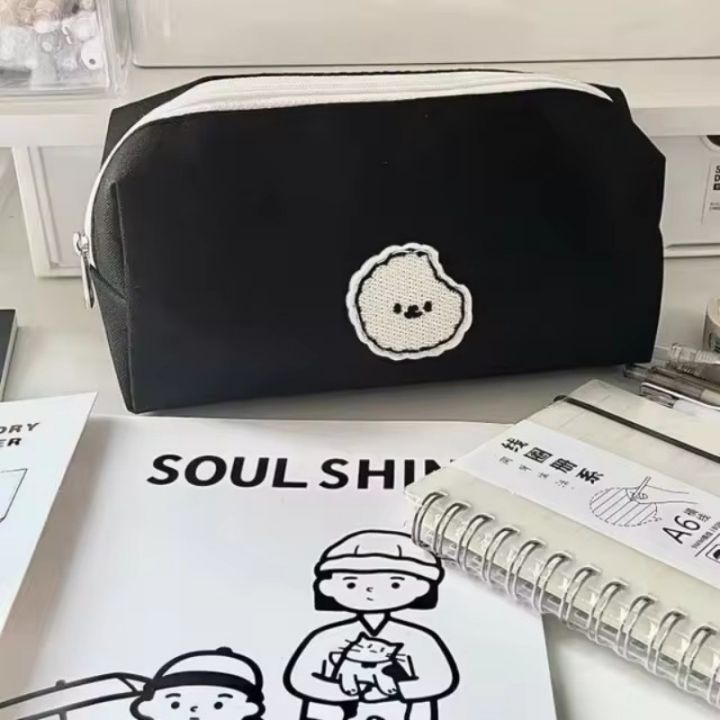 %E3%80%90Best%20value%E3%80%91%20Canvas%20Pencil%20Case%20Portable%20Cartoon%20Black%20Pen%20Bag%20Puppy%20Design%20Rectangular%20Canvas%20Pouch%20for%20School%20Supplies%20Teen%20Girl%20Teen%20Boy%20-%20Image%204