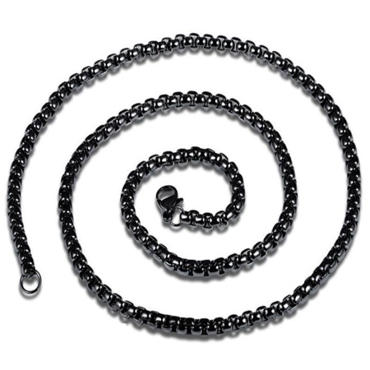 Neck Chain Design For Male- Black Fashion Chain