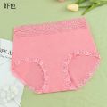 1 PCS Women's Solid Color Panties Lace Underwear.