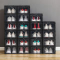 Thickened shoe box storage box, transparent shoe cabinet, shoe storage flip-top storage box, plastic simple shoe storage box. 