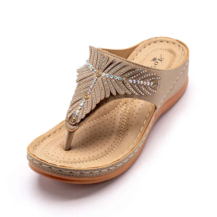 2022%20New%20Slippers%20Women's%20Summer%20Fashion%20Water%20Diamond%20Slope%20Heel%20Sandals%20for%20Leisure%20Vacation%20Feet%20Clip%20Flip%20flops%20-%20Image%208