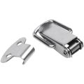 Cabinet Tone Spring Loaded Toggle Switch Latch Hasp 8 Pcs.