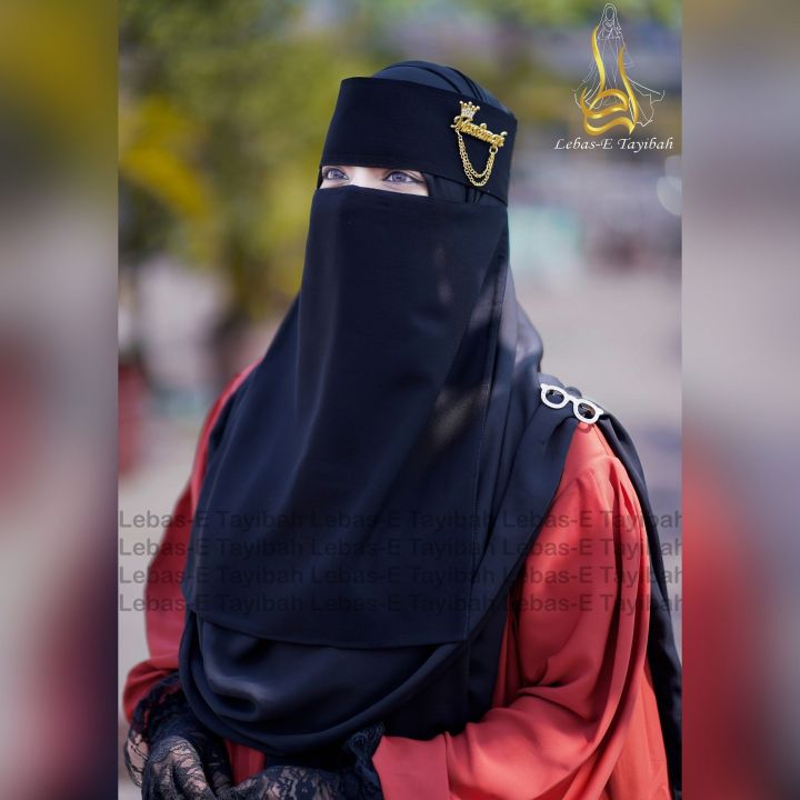 Arabian%20Niqab%20with%20Muslimah%20brooch%20Premium%20Quality%2015%20inch%20Arabian%20Nikab%20black%20for%20women%20-%20Image%207