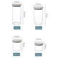 Airtight Food storage container Stylish Stackable Leak-proof Snack storage jar Large capacity Round storage tank for Home kitchen Picnic food storage Office pantry Camping essentials Travel containers.