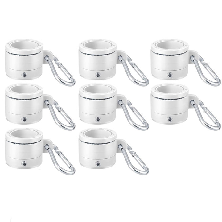 NCANRUI 8Pcs Plastic Flag Pole Rings with Bearings 360 Degree Rotating Anti Wrap Flag Mounting Ring for 0.76-1.0In Flag Pole,B