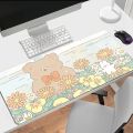 Kawaii Anime Gaming Mousepads Mousepad Cute Bear Large Mouse Mat Big Desk Pads Non-Slip Rubber Mouse Pad Big Keyboard Mats. 