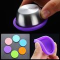 Stainless Steel Condiment Containers With Leakproof Silicone Lids Kids Sauce Dipping Cups Mini Dips Food Storage For Lunch Box Picnic Travel Bento Sauce Container. 