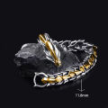 Alloy retro dragon head dragon lin pattern dragon bone hip-hop men's bracelet. 