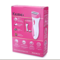 Waterproof Electric Lady Shaver Hair Women Bikini Underarm Body Lady Epilator Hair Removal Cordless Trimmer for Women Kemei KM-3018.