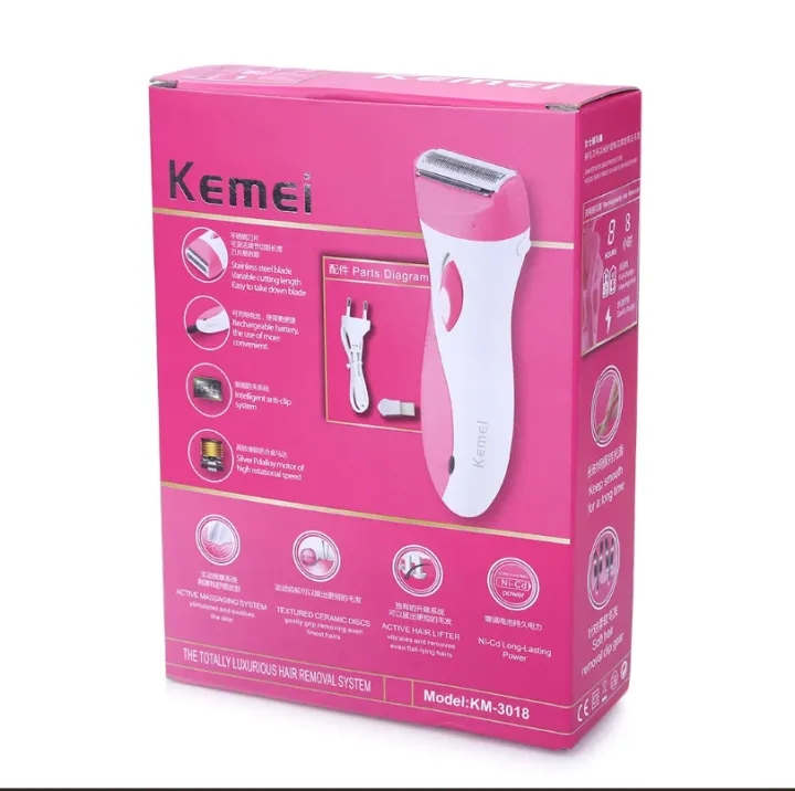 Waterproof%20Electric%20Lady%20Shaver%20Hair%20Women%20Bikini%20Underarm%20Body%20Lady%20Epilator%20Hair%20Removal%20Cordless%20Trimmer%20for%20Women%20Kemei%20KM-3018%20-%20Image%202