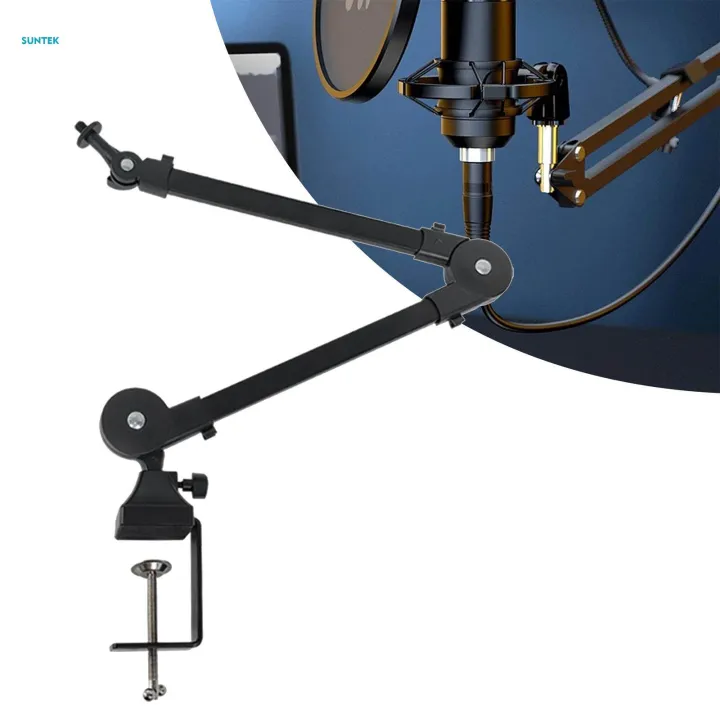 Microphone%20Arm%20Mic%20Stand%20Desk%20Mounted%20Foldable%20Clip%20on%20Cable%20Management%20Holder%20Accessory%20360%C2%B0%20Rotation%20Space%20Saving%20for%20Video%20Gaming%20-%20Image%202