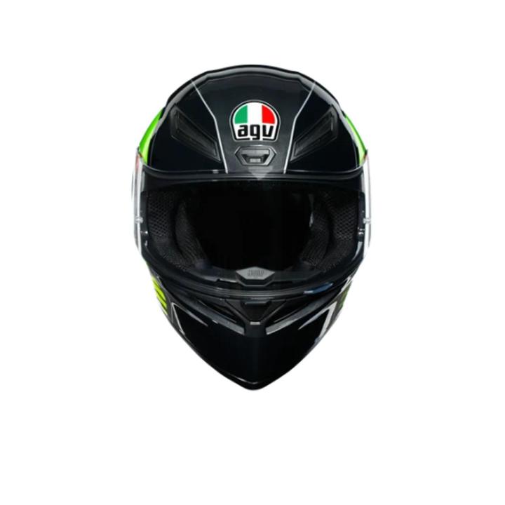 agv k1 black with blue visor Agv K1 S Black Iridium Blu Visor