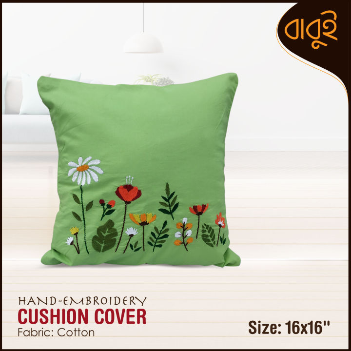 Hand%20Embroidery%20Floral%20Motif%20Cushion%20Cover%2016"x16"%20Decorative%20Sofa%20Cover%20-%20Image%202