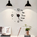 3D Wall ClockCreative 3D Acrylic Mirror Stickers Wall Clock DIY Digital Clock Quartz Needle Horloge Modern Design Living Room Home Decor. 