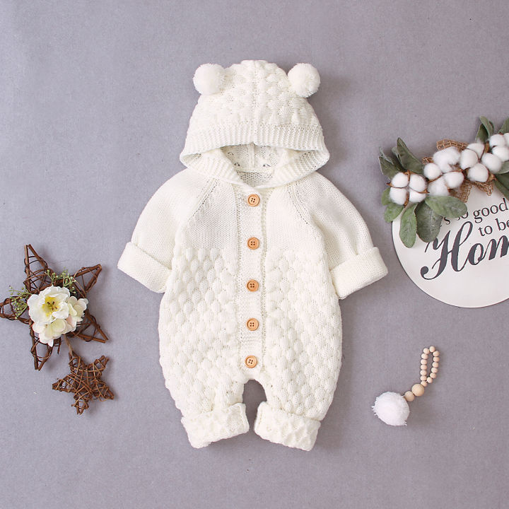 Newborn%20Baby%20Winter%20Hoodie%20Romper,%20Long%20Sleeve%20Knitted%20Solid%20Color%20Button%20Jumpsuit%20-%20Image%203