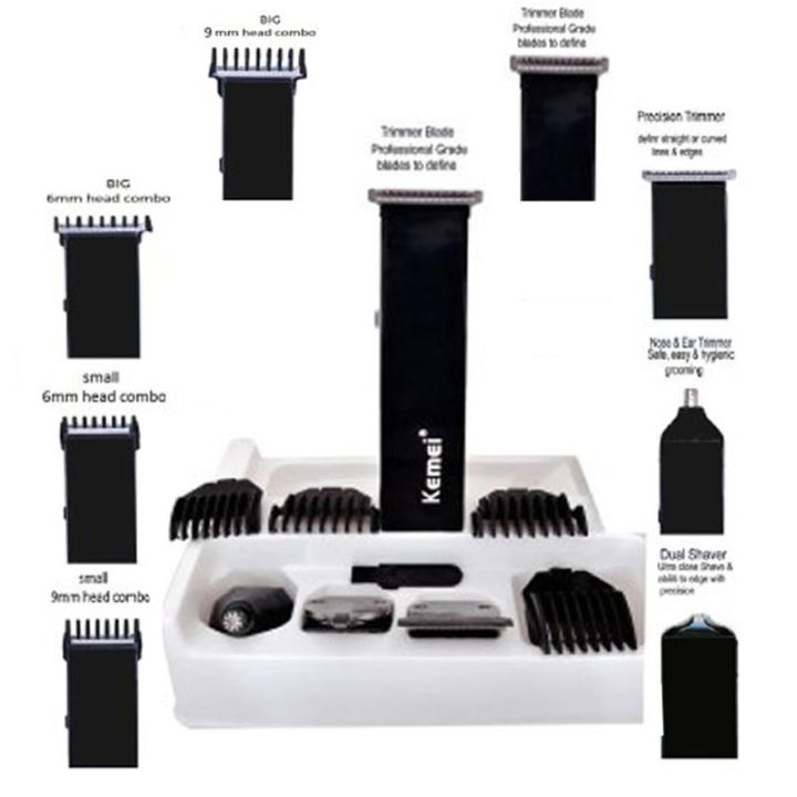 Kemei%204%20in%201%20Rechargeable%20Grooming%20Kit%20KM-3580%20Black%20-%20Image%208
