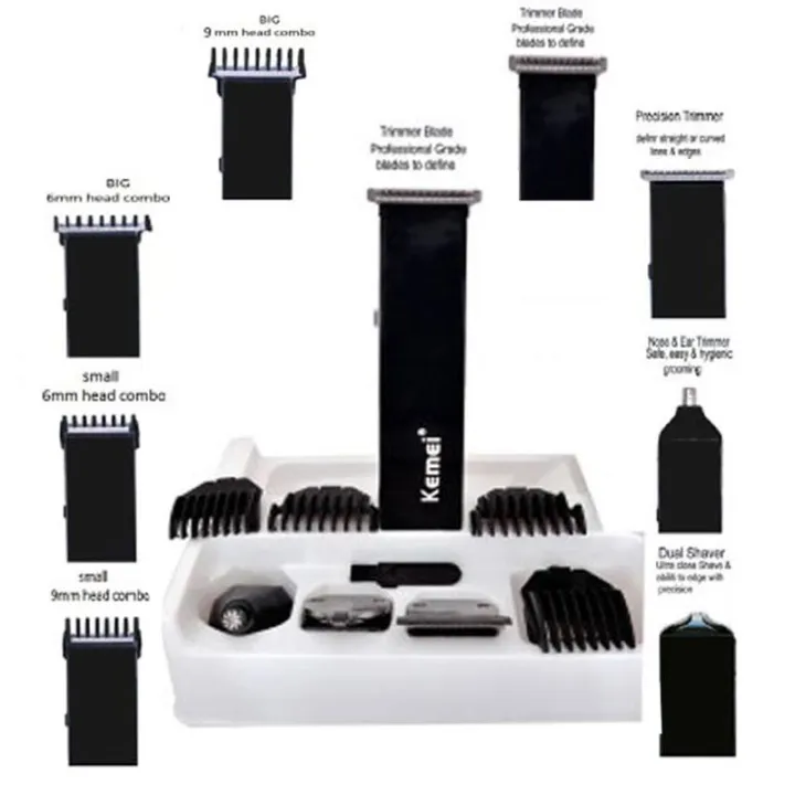 Kemei%204%20in%201%20Rechargeable%20Grooming%20Kit%20KM-3580%20Black%20-%20Image%208