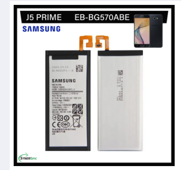 Battery for Samsung Galaxy J5 Prime Battery Original, Fit G570F, G570Y/M, G5700, G5510, G5520, Model: EB-BG570ABE (2400mAh) High Quality Phone Battery, Synergific
