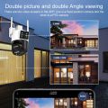 QX103 Humanoid Recognition AI Alarm WiFi Dome Triple IP Camera Triple Camera.
