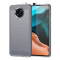 lthmy for Xiaomi Poco F2 Pro Case Carbon Fiber TPU Soft Silicone Back Cover Armor Phone Case Casing.
