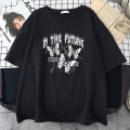 In The Future Dark Black Butterfly Creative Design Tshirts Women Soft Cotton T-Shirt Sport Summer Clothes Plus Size Short Sleeve.