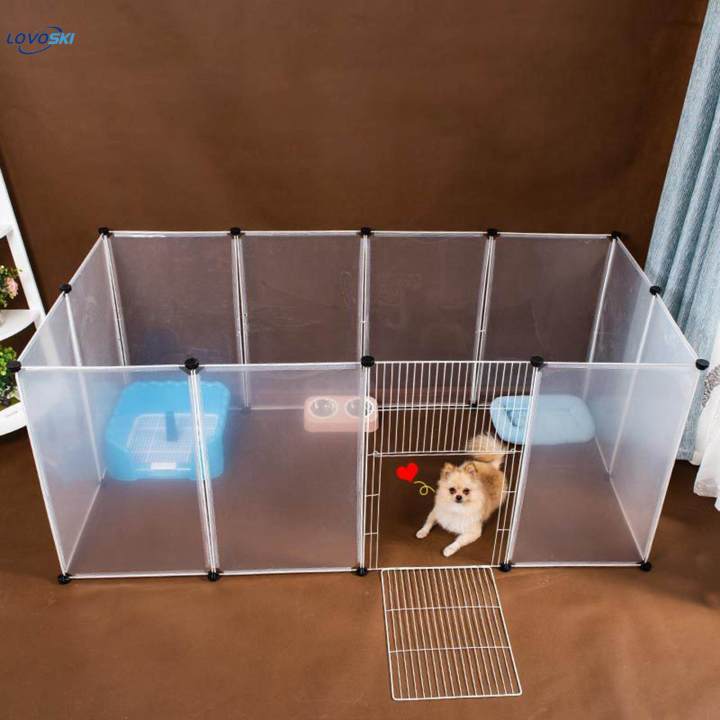 Puppy%20Playpen%20DIY%20Freely%20Combined%20Pet%20Fence%20for%20Bunny%20Small%20Dogs%20Cats%20Kitten%2010%20pieces%20-%20Image%203