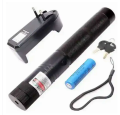 Green laser pointer lights.
